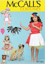 McCall&#39;s Sewing Pattern 7584 Childs Dog Costumes Size 3-8 S-XXL - £10.63 GBP