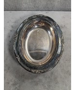 Silver Plated Serving Bowl Dish Pilgrim Silver Unpolished 11&quot; - $15.98