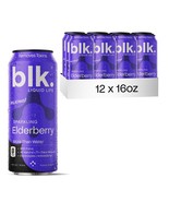 blk. Natural Alkaline Mineral Sparkling Water Elderberry Flavored 12 Pack - €31,90 EUR