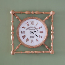 Old Time Country wall Clock - 19 inch - £77.08 GBP