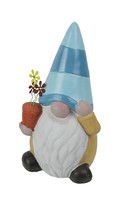 Scratch &amp; Dent Colorful Whimsical Flower Power Ceramic Nisse Garden Gnome Statue - £19.77 GBP