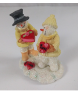 Russ Ice Sculptures Love And Kisses #21142 Mini Collectible Snowman Figu... - $9.89