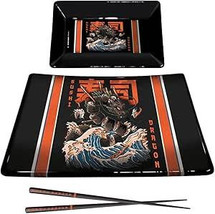Ilustrata Sushi Set (Sushi Dragon Design) in Presentation Gift Box - $320.18 MXN