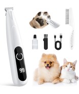 Dog Clippers with LED Light, Low Noise Cordless Dog Grooming Clippers Re... - $159.00