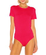 COTTON CITIZEN Womens Bodysuit Sydney Atomic Red S W52072 - £44.27 GBP
