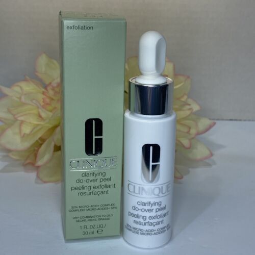 CLINIQUE Clarifying Do-Over Peel Dry To Oily Combination 1oz New in Box FreeShip - $12.82