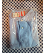 Cat And Jack Girls Light Blue School Uniform Polo Shirt Long Sleeve S(6-7) New - $12.19