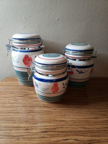 Gibson Kitchen Canister Set Of 3 - Elena Vintage From Burdines Florida  - $65.00