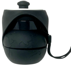 18oz. Portable Foldable Silicone Dog Water Bottle Black Leak Proof W/ Dispenser image 4