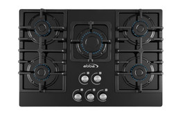 ABBA CG-501-V5D - 30" Gas Cooktop with 5 Sealed Burners - Tempered Glass Surface