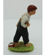 Vintage Dave Grossman Norman Rockwell Boy Walking With Books Ceramic Fig... - £7.44 GBP