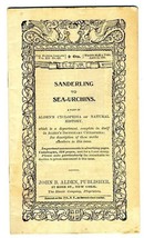 Sanderling to Sea Urchins Alden&#39;s Cyclopedia of Natural History 1893 - $19.78