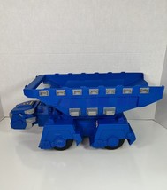 Dinotrux Epic 18” TON-TON blue Dump Truck anklyosaurus Mattel NO TAIL/SH... - $23.38