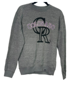 Majestic Herren Colorado Rockies Langärmlig Rundhals Sweatshirt, Grau, K... - $679.82 MXN