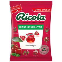 Ricola CHERRY &amp; HERBS lozenges SUGAR FREE -75g-Made in Germany-FREE SHIP... - €9,34 EUR
