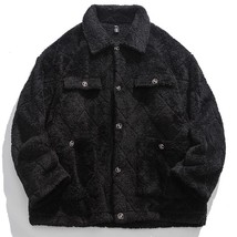 Autumn Cropped Sleeve Jacket Men And Women Soft Fleece Coat Fashion Korean Stree - £173.13 GBP