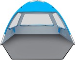 Venustas Beach Tent: 3/4–5–6 Person Upf 50 Beach Tent Sun Shelter Canopy, - $51.96