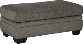 Contemporary Rectangular Ottoman, Gray, By Ashley Dorsten&#39;S Signature De... - £259.41 GBP