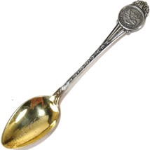 Las Vegas Nevada State Seal Souvenir Spoon Sterling Silver With Gold Wash Bowl - £8.95 GBP