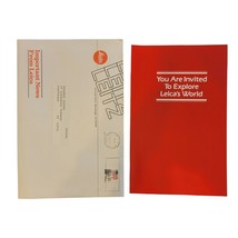 Leica | You Are Invited To Explore Leica&#39;s World | Brochure Pamphlet Ad - £7.06 GBP