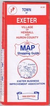 Map &amp; Shopping Guide Exeter Village Of Hensall &amp; Huron County Ontario 1990 - £3.87 GBP