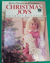 Better Homes &amp; Gardens Christmas Joys to Craft and Stitch Hardback Book Vtg 1985 - £7.62 GBP