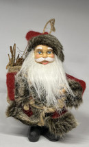 Santa Claus Christmas Ornament Plastic Figurine Holiday Decoration 6&quot; New - £6.79 GBP