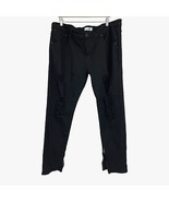 Fashion Nova Skinny Jeans 42 mens crater destroyed black distressed NEW - £17.08 GBP