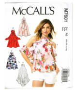 6-14 Uncut sewing Pattern McCalls 7601 Open/cold Shoulder Tops - $4.99