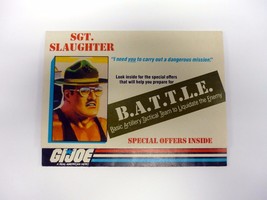 GI Joe Sgt Slaughter B.A.T.T.L.E. Catalog Booklet Vintage Brochure Pamphlet 1986 - £1.18 GBP
