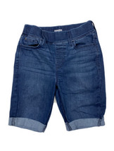 Denizen Levis Women Size 4 (25x8) Dark Pull On Stretch Super Skinny Jean Shorts - £8.33 GBP
