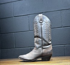 Diamond J Distressed Brown Leather Western Cowgirl Boots Women’s 7.5 B - $44.96