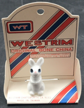 1980s Westrim White Rabbit Original Bone China Figurine New NOS 0.75&quot; - £7.46 GBP