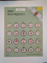 Vintage Cross Stitch Patterns Mini Boutiques I Leaflet 5 1982 Mary Graham - £8.21 GBP