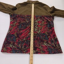 Columbia AL2906 Women’s Brown Multicolor 1/4 Button Pullover Fleece Sweatshirt M image 6