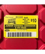 NHRA Winston Drag Matco Tools Junior Admission Auto Racing Ticket Pit Pa... - $18.50 CAD