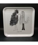 Ikea Olle Eksell 13” Square Serving Tray Onskedrom Novelty Bird People C... - €25,86 EUR