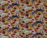 Cotton Landscape Medley Sand Seashells Beach Fabric Print by the Yard D7... - $13.95