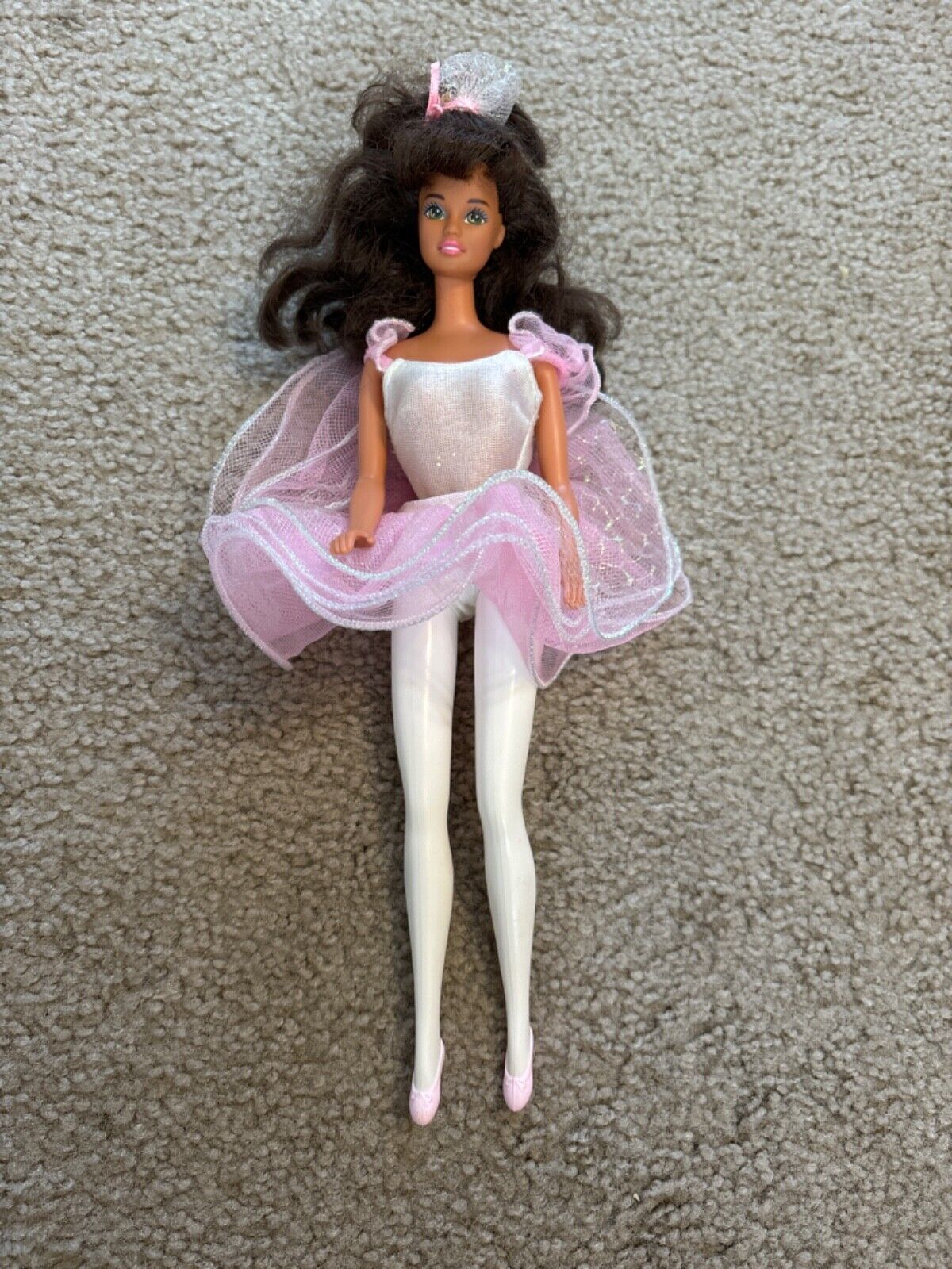 My First Barbie Easy to Dress Pink Ballerina Brunette 1992 Mattel #2770 - £12.42 GBP