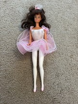 My First Barbie Easy to Dress Pink Ballerina Brunette 1992 Mattel #2770 - £12.35 GBP
