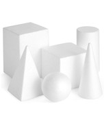 6-Pack Assorted Foam Geometric Shapes, Sizes Ranging From 2.5 To 5.9 In ... - £29.77 GBP