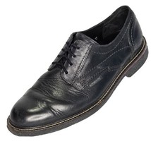 Mephisto Oxford Dress Shoes Mens 10 Genuine Black Leather Air Jet Lace Up - £35.80 GBP