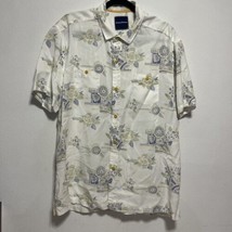 Tommy Bahama Shirt Men Extra Large Tencel Hawaii Beach floral Tree Casual - $17.35