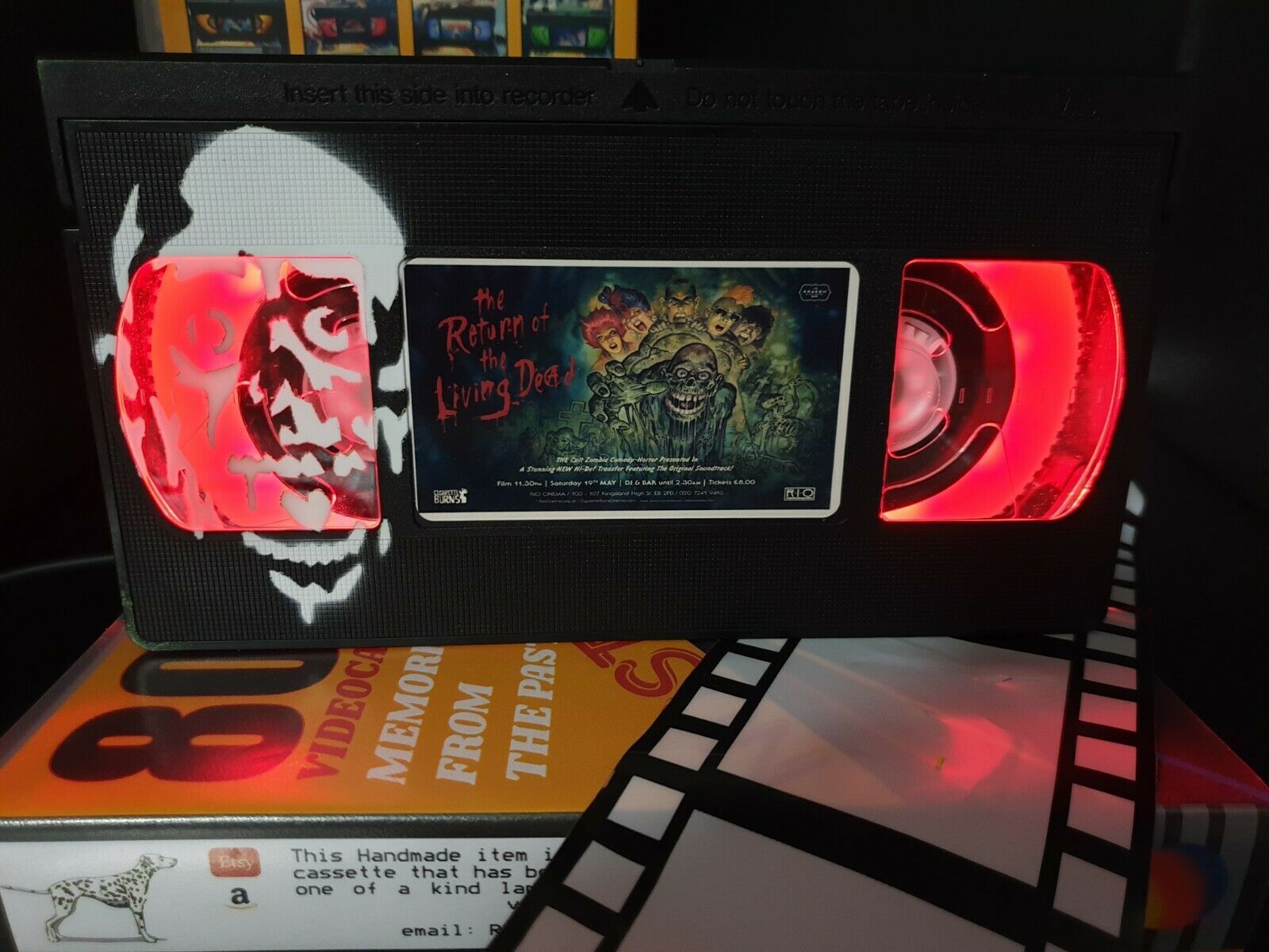 Retro VHS Night Light table lamp,Twin Peaks Art Work!Amazing Gift For Any Movie  Item image 8