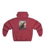 PRESIDENT DONALD TRUMP RIDING T-REX NUBLEND® HOODED SWEATSHIRT - £47.90 GBP+