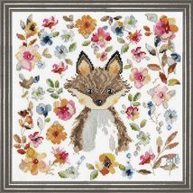 Design Works Crafts Watercolor Fox Counted Cross Stitch Kit - $21.65