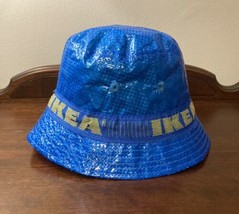 Ikea Knorva Blue Bucket Hat Like Ikea Bag Lined - £6.03 GBP
