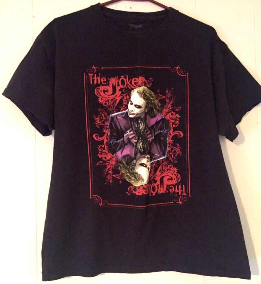 Primary image for Joker Batman men M t-shirt The dark knight Joker from movie with  Heath Ledger