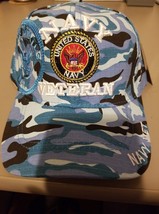 US Navy Veteran &amp; Seal on a Aqua camo ball cap - $20.00