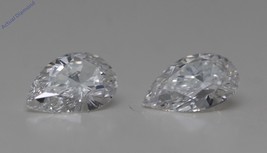 A Pair of Pear Loose Diamonds (1.1 Ct,E-f Color,VVS1-VS1 Clarity) GIA Certified - £2,424.07 GBP